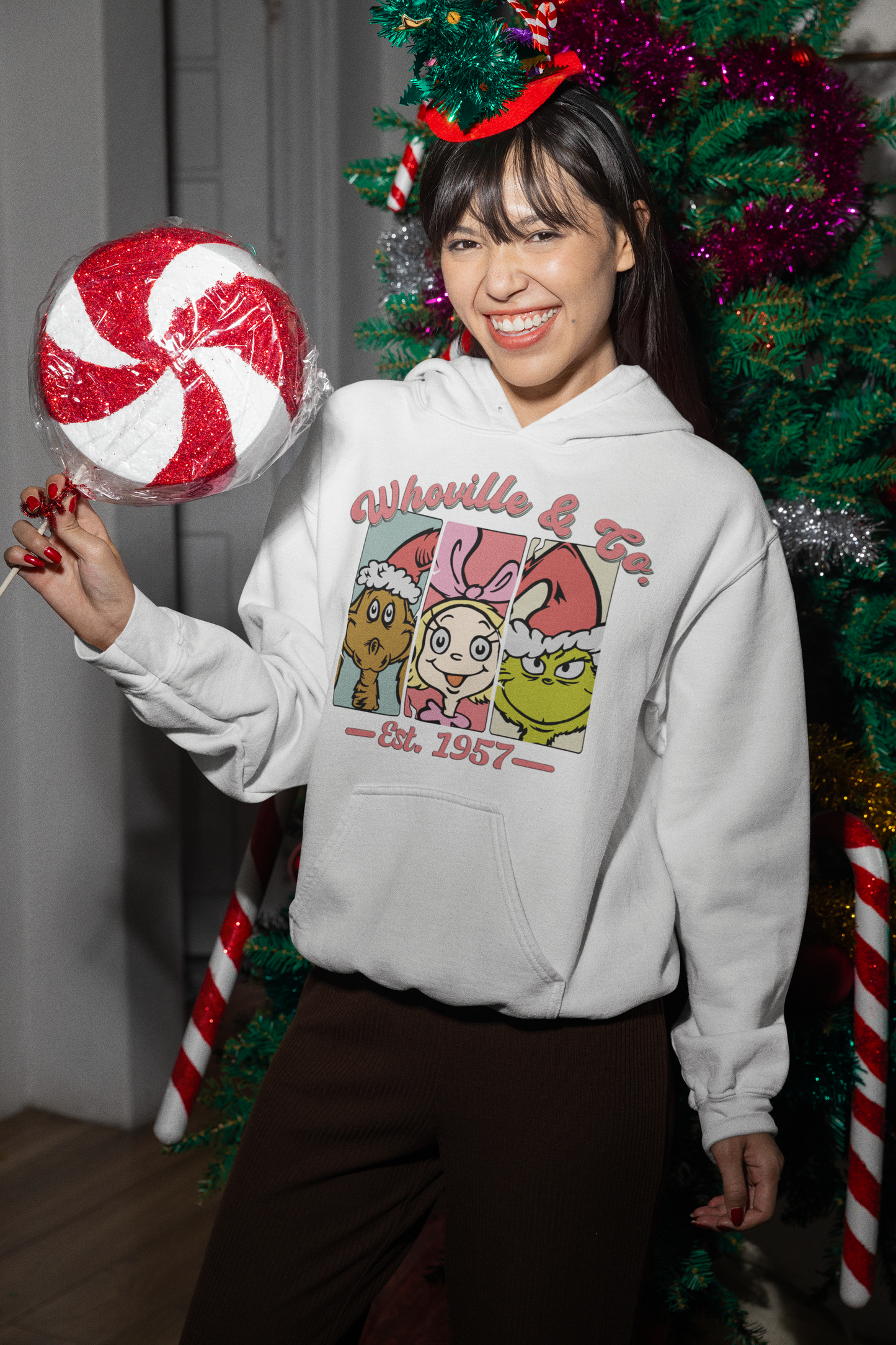 Whoville & Co Vintage Grinch Hoodie