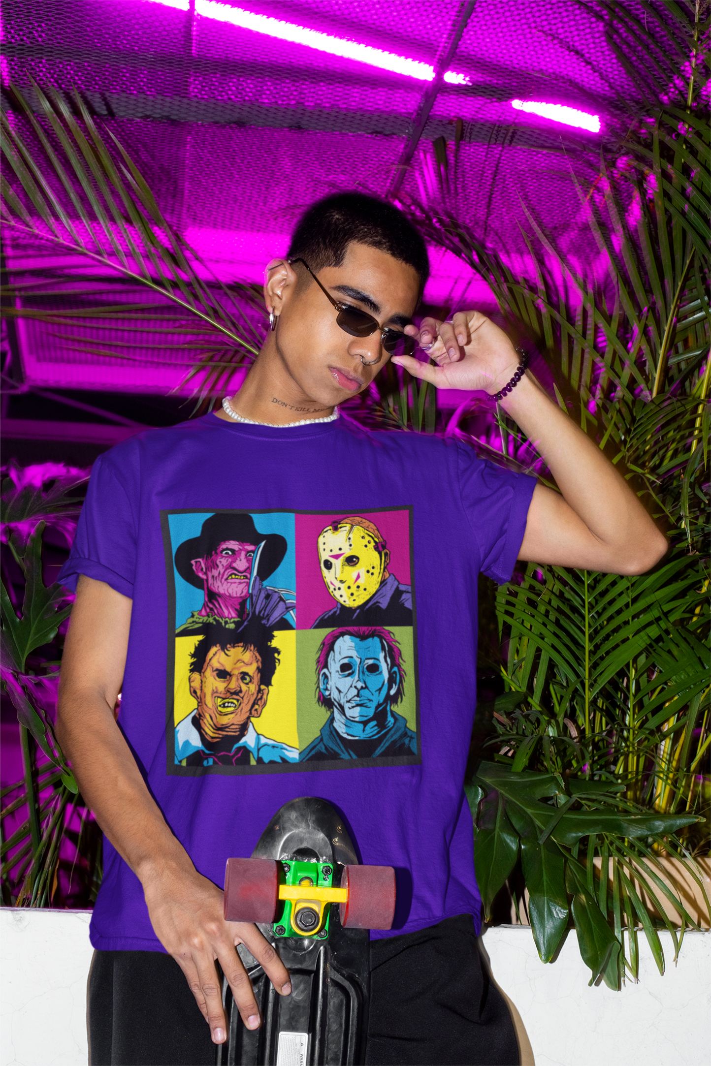 Classic Monster - Retro Print T-shirt