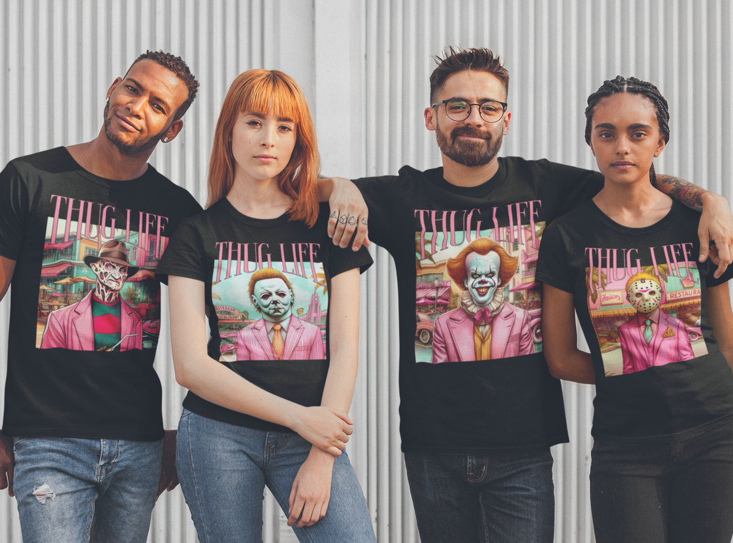 Classic Horror Thug Life T-shirts