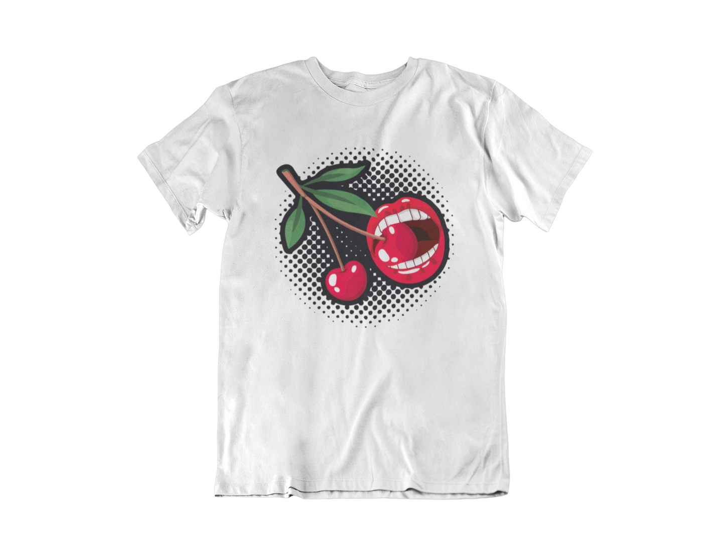 Hot Lips Cherry Pop Art Tee