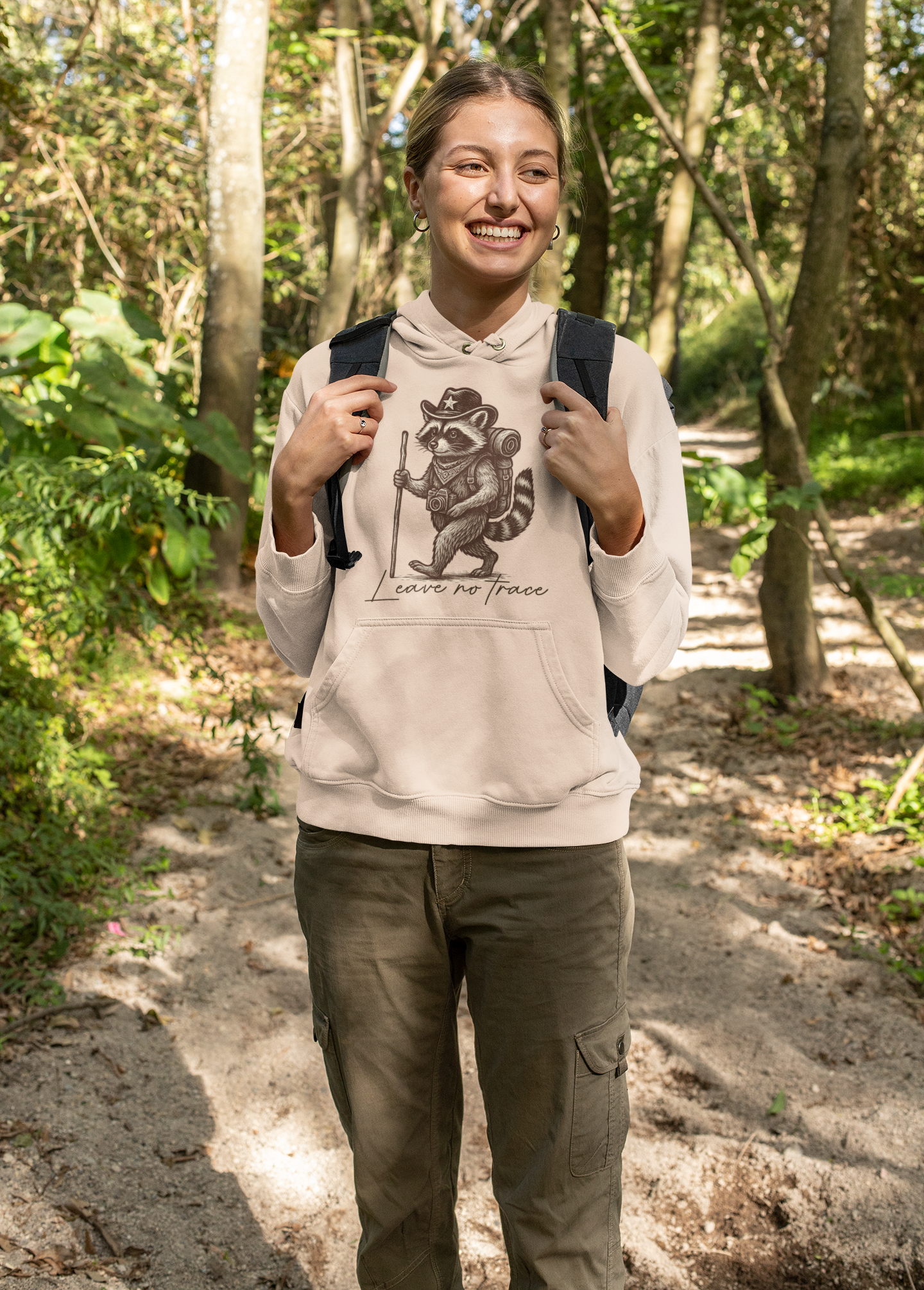 Leave No Trace Raccoon Hoodie or Tee