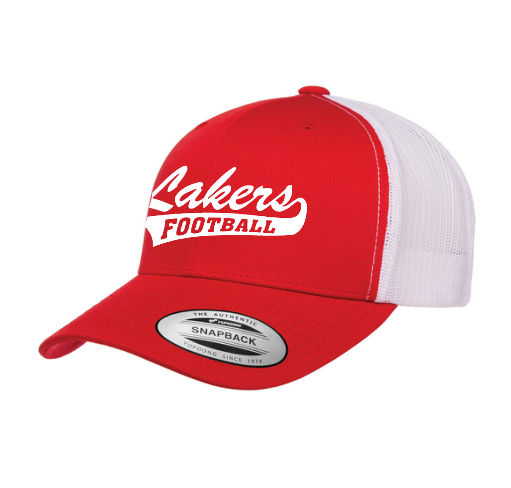 Lakers Football Embroidered YUPOONG® YP CLASSICS® RETRO TRUCKER CAP