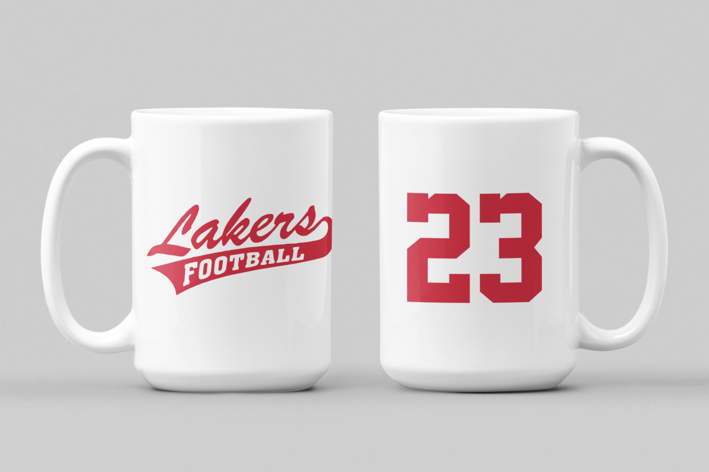 Lakers Football Player Number 15ox mug