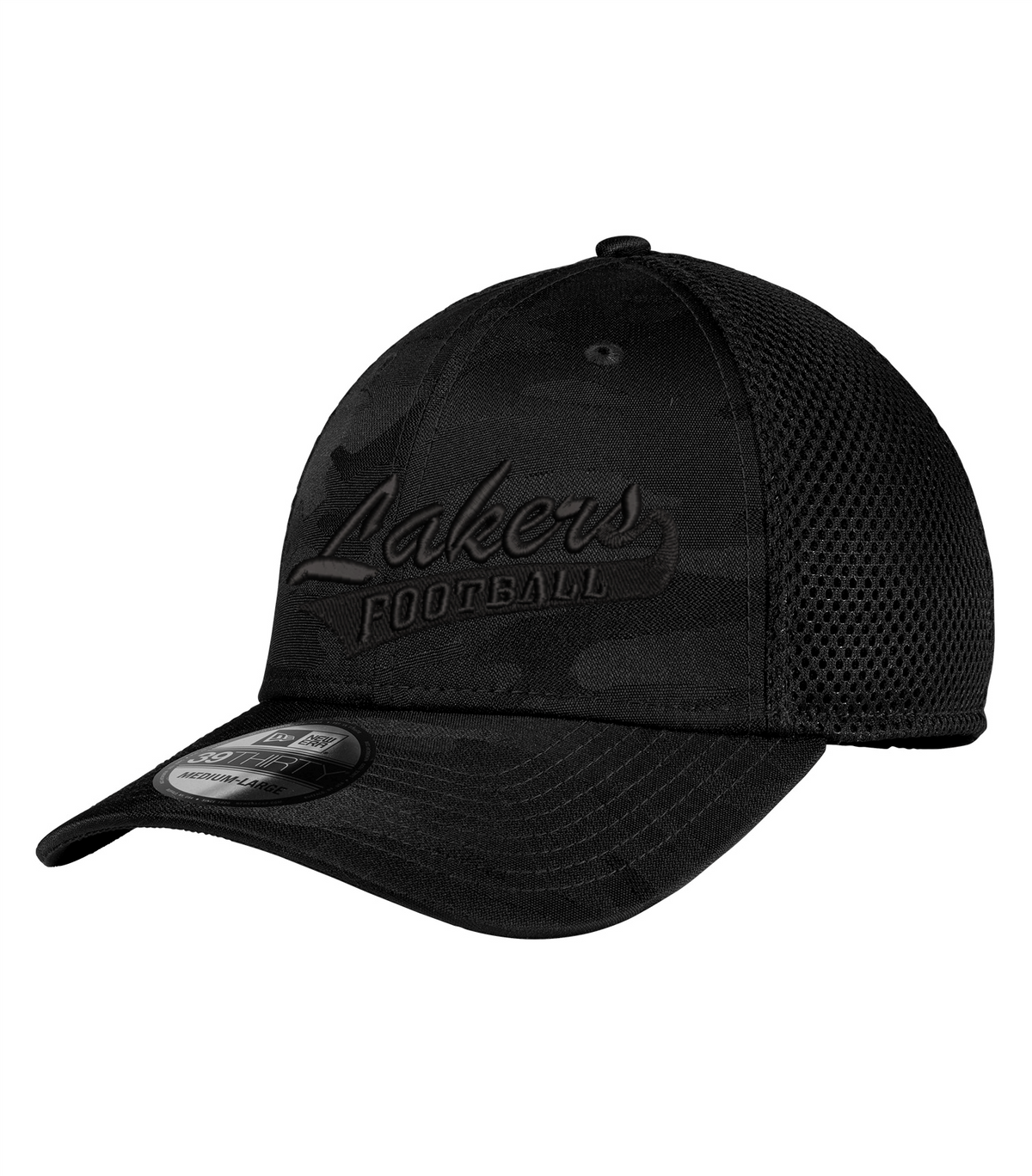 Lakers Football New Era 39Forty Tonal Black Camo Tech Stretch