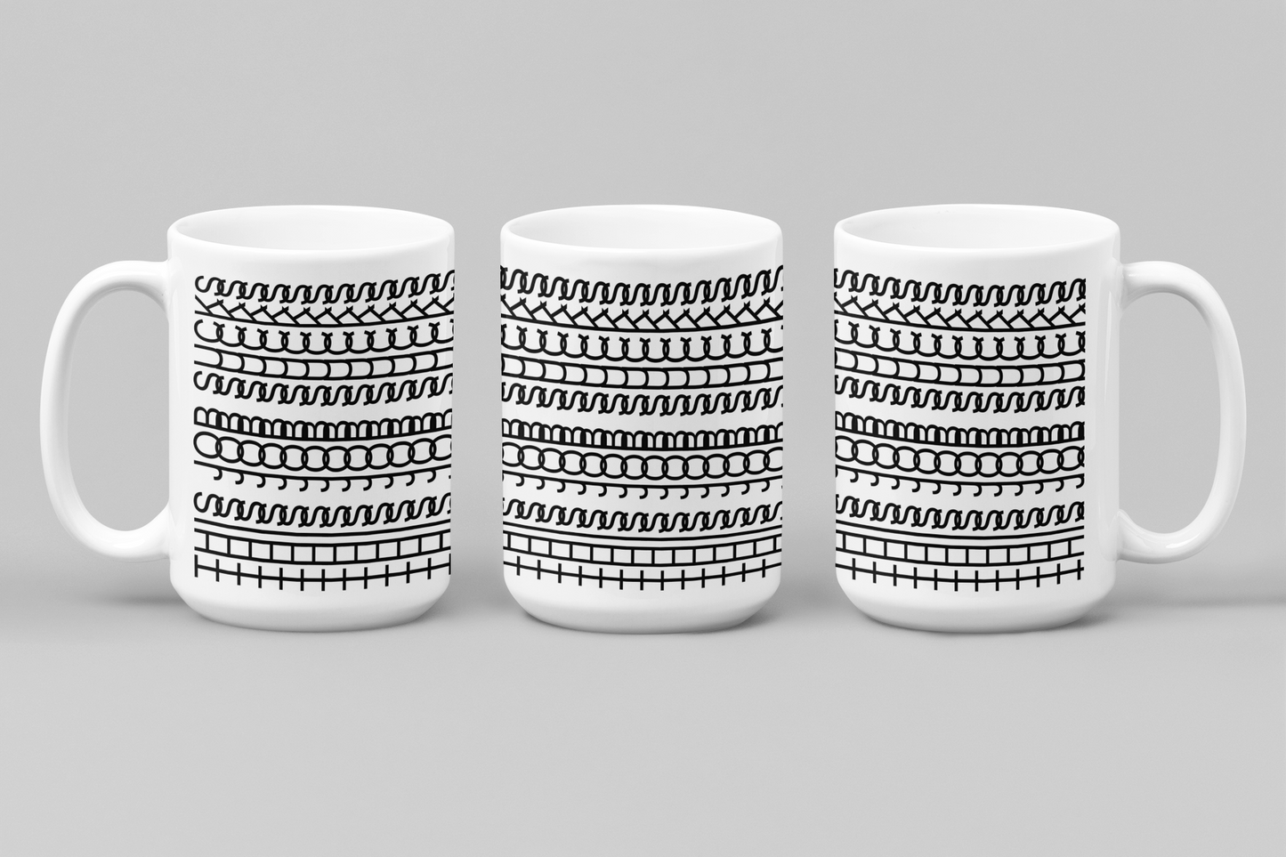 15oz Naughty Knits Mug - This Job Sucks