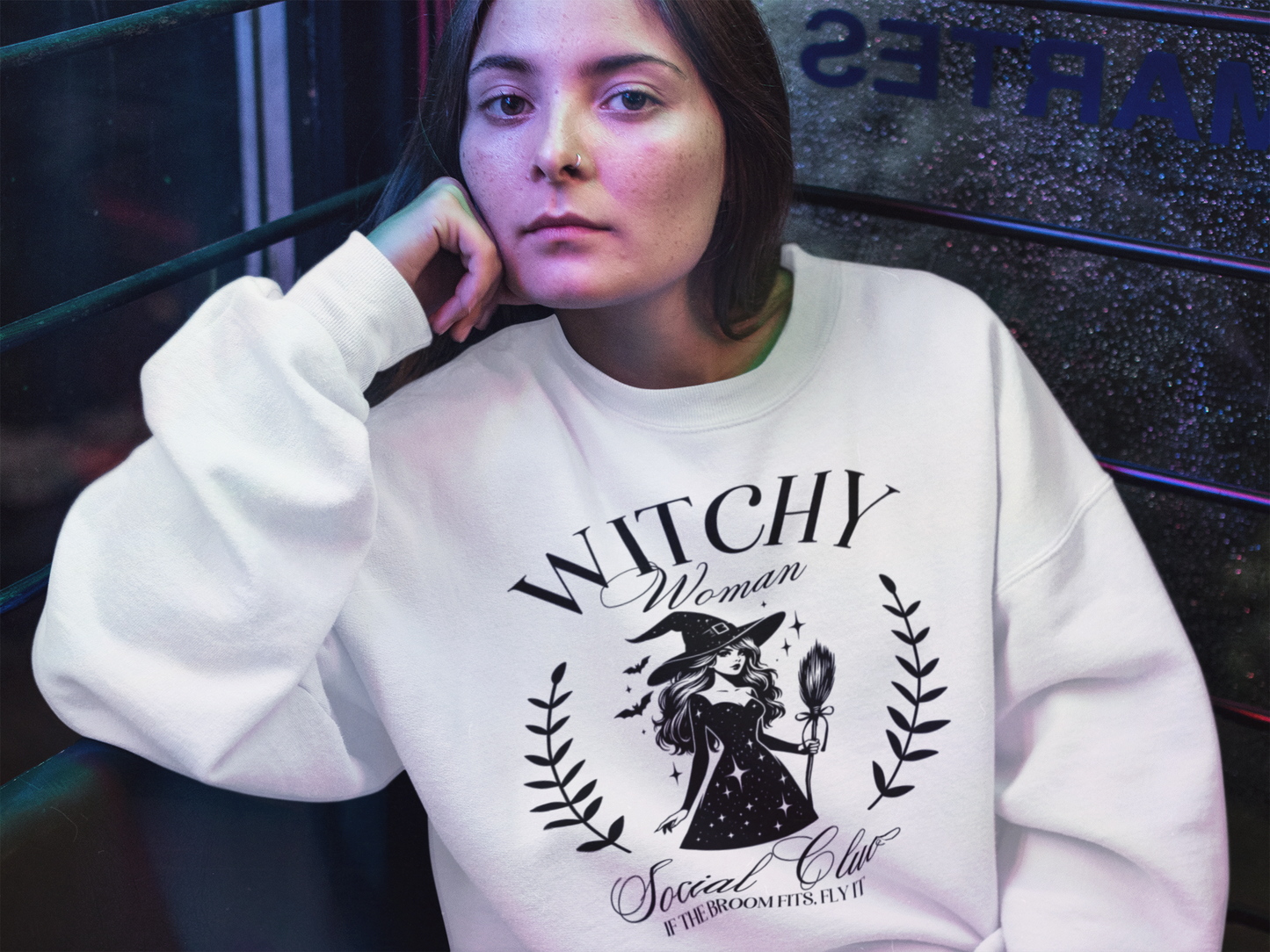 Witchy Woman Social Club Crewneck Sweater