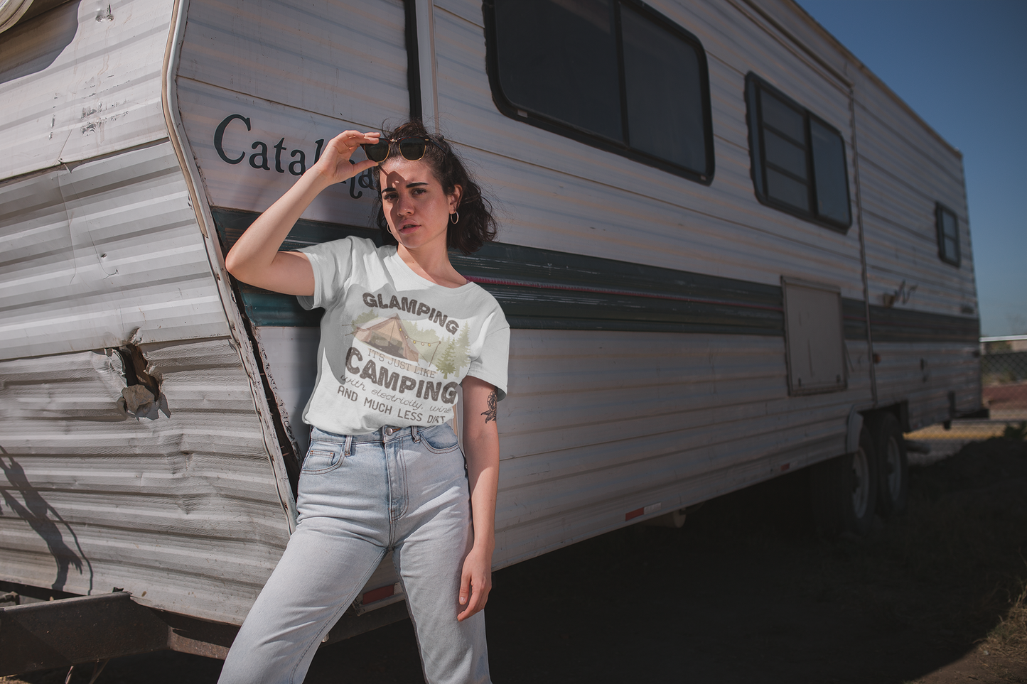 Glamping Hoodie or Tee