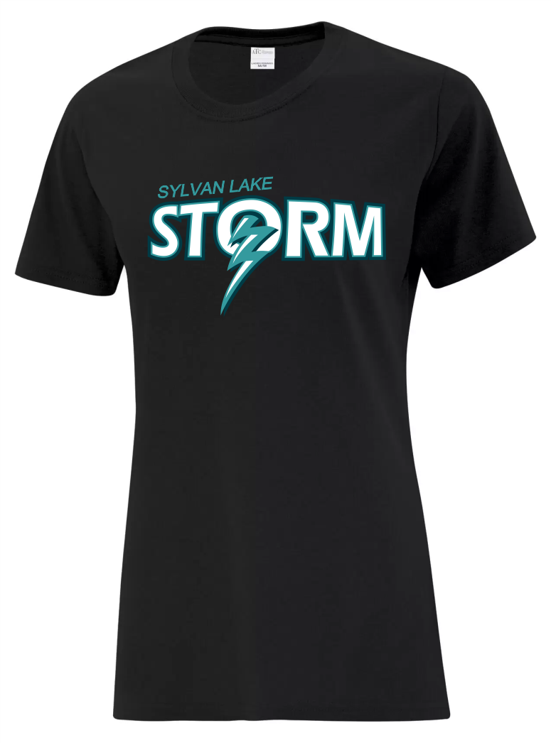 Sylvan Lake Storm Logo Ladies Tee