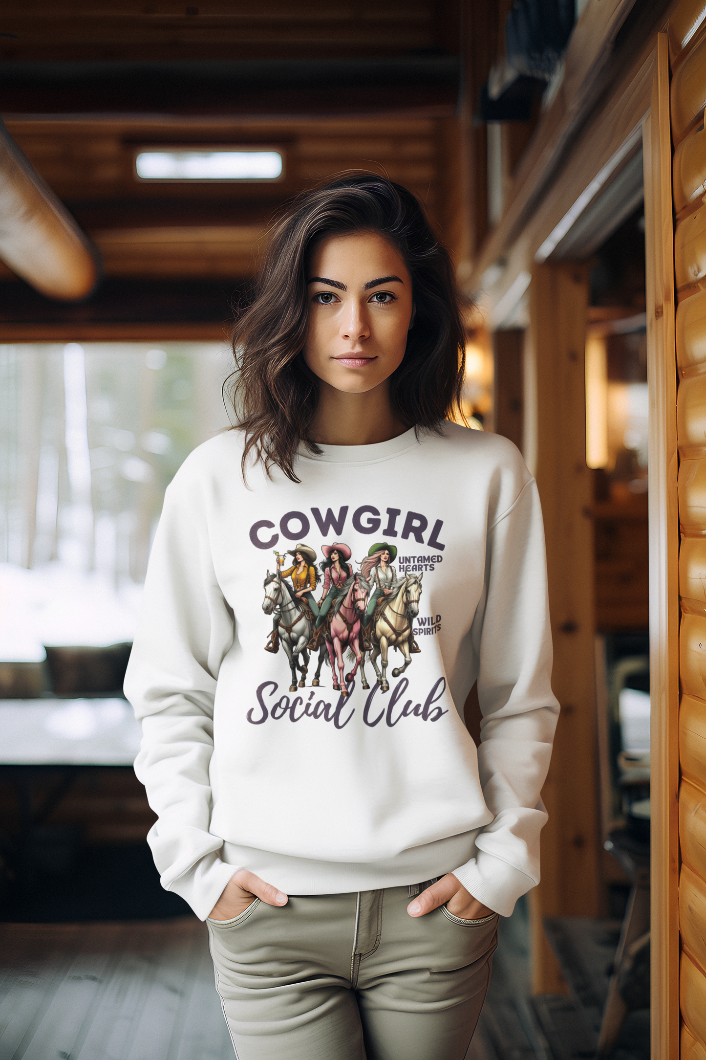 Cowgirl Social Club Crewneck Sweater