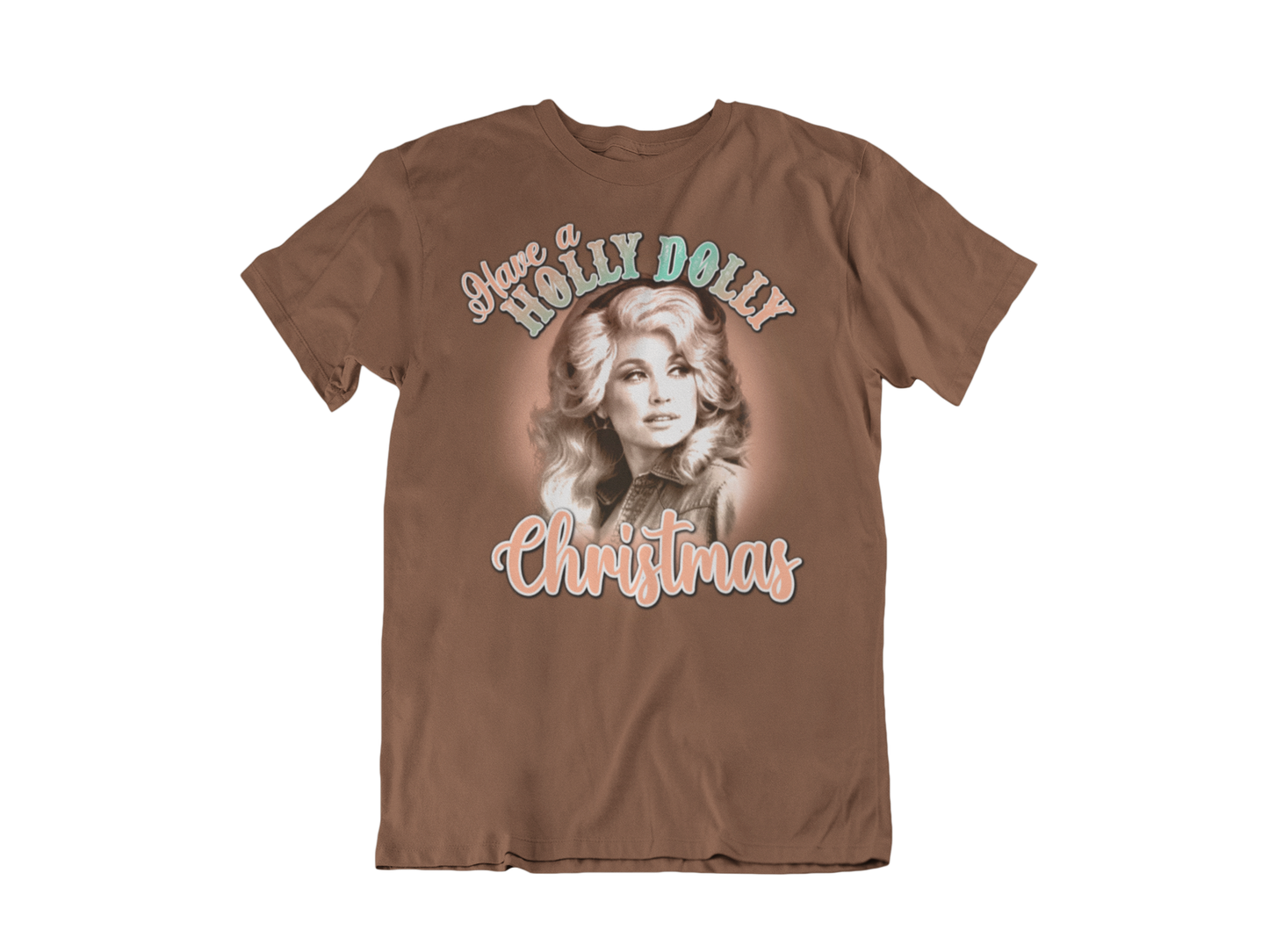 Have a Holly Dolly Christmas Pretty Pastel T-Shirt