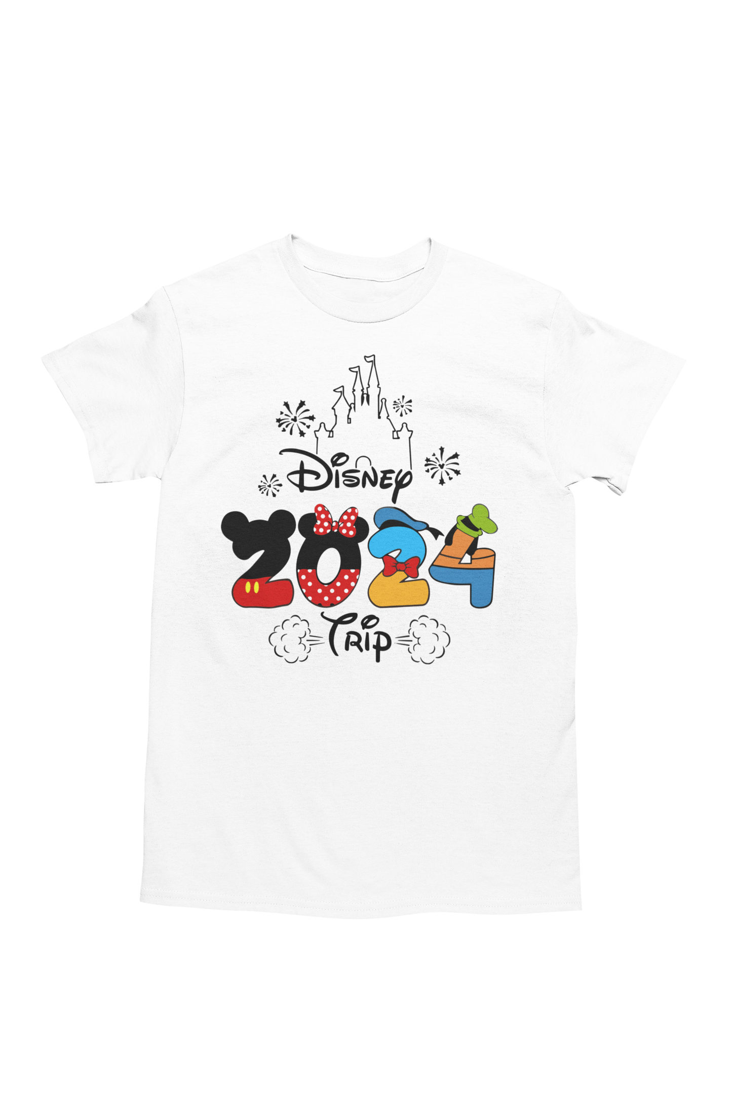 Disney Trip Character Lettering T-Shirt Adult or Youth