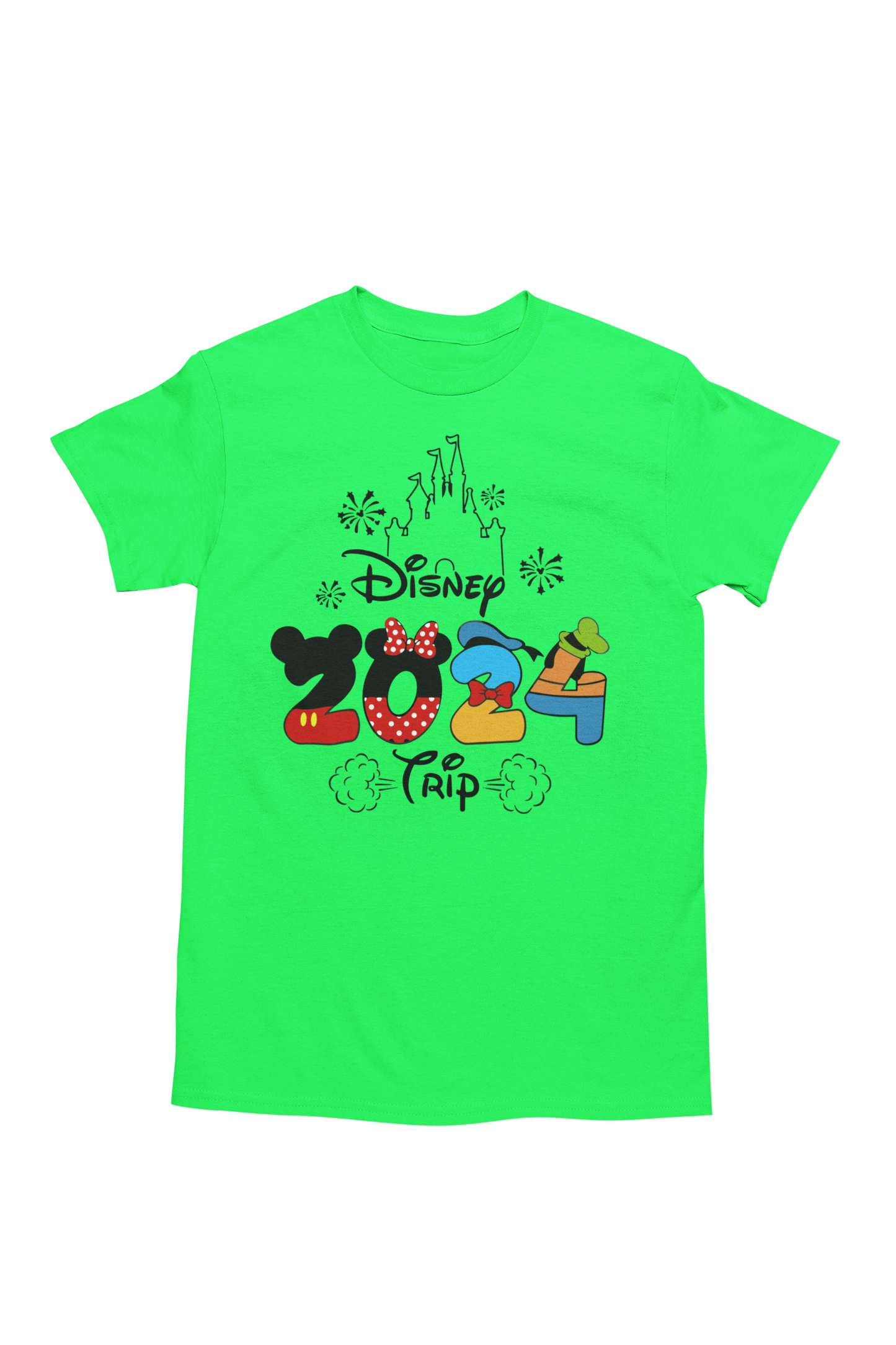 Disney Trip Character Lettering T-Shirt Adult or Youth