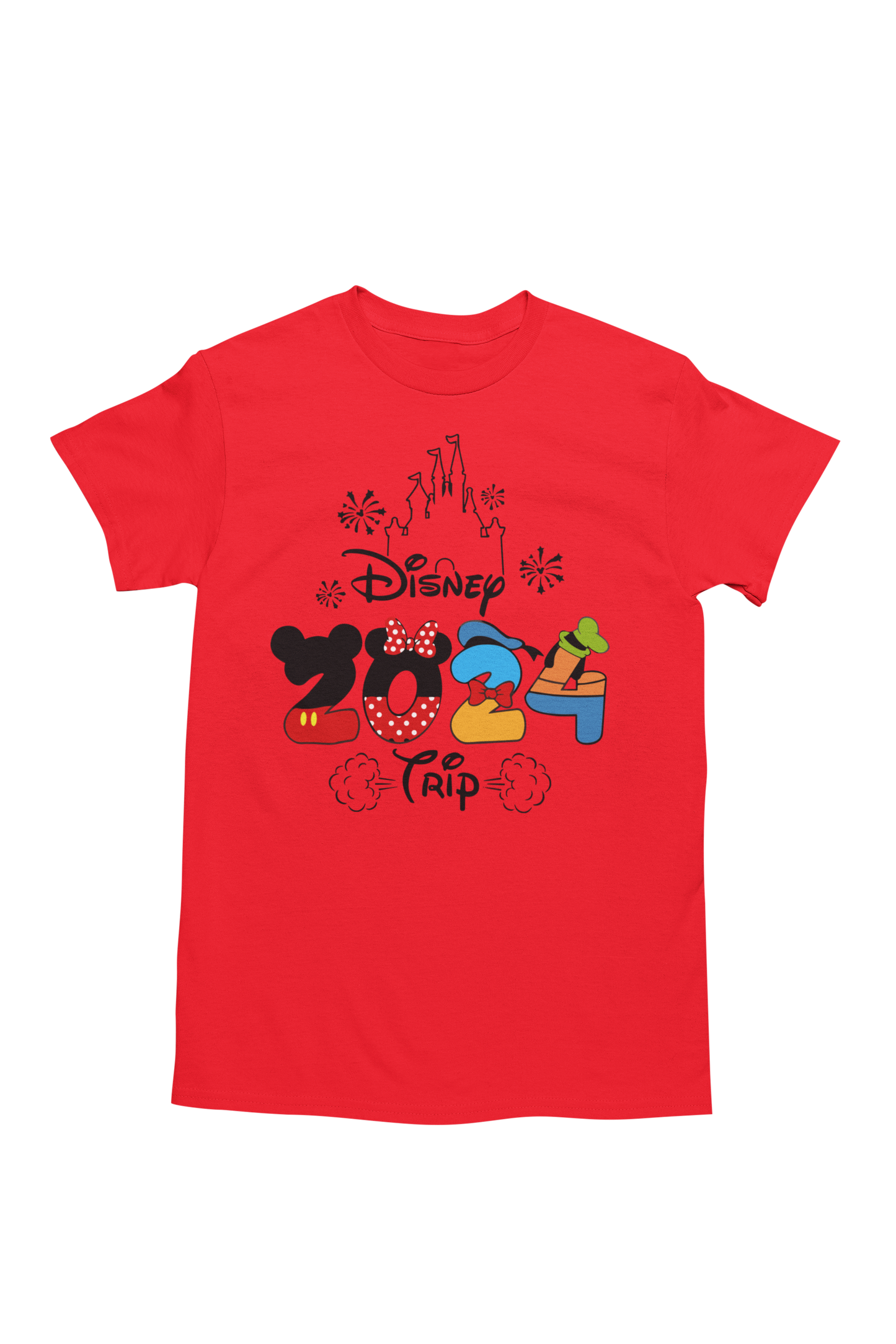Disney Trip Character Lettering T-Shirt Adult or Youth