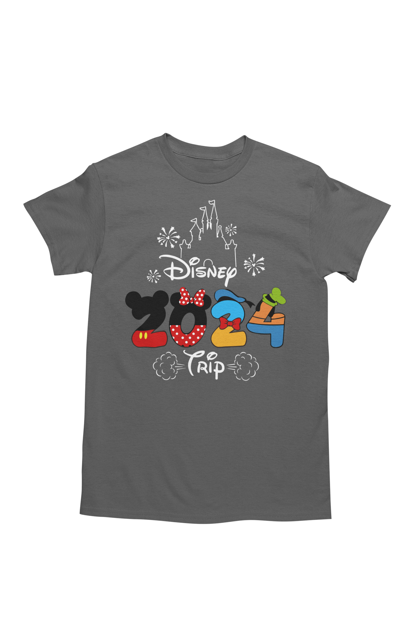 Disney Trip Character Lettering T-Shirt Adult or Youth