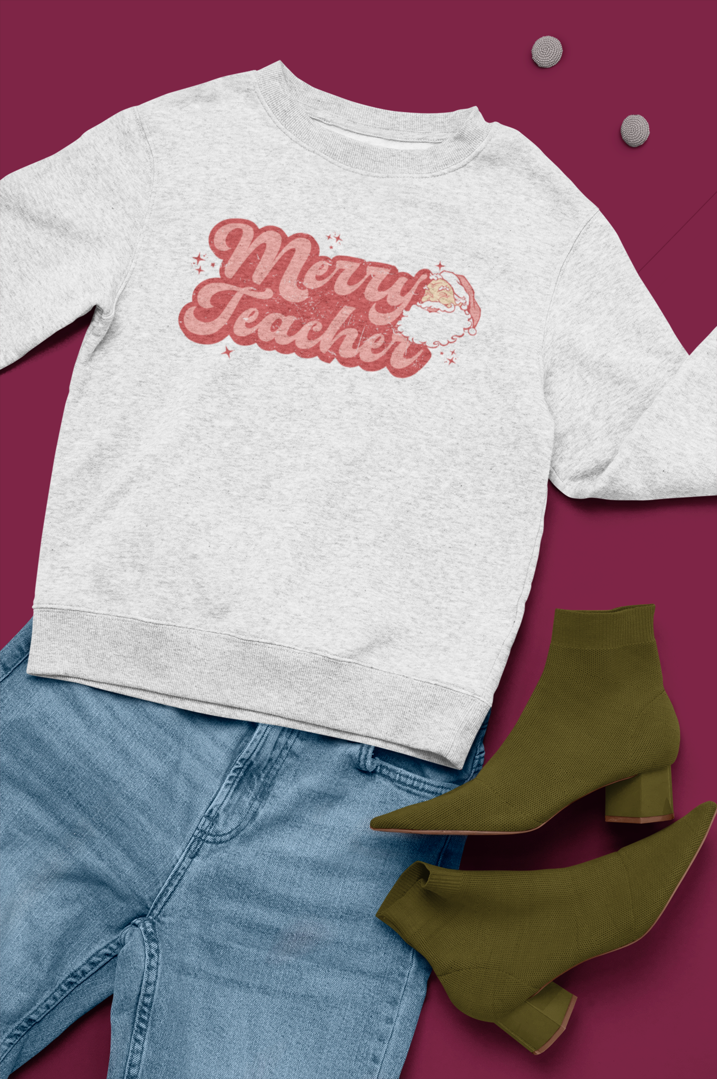 Merry Teacher Crewneck