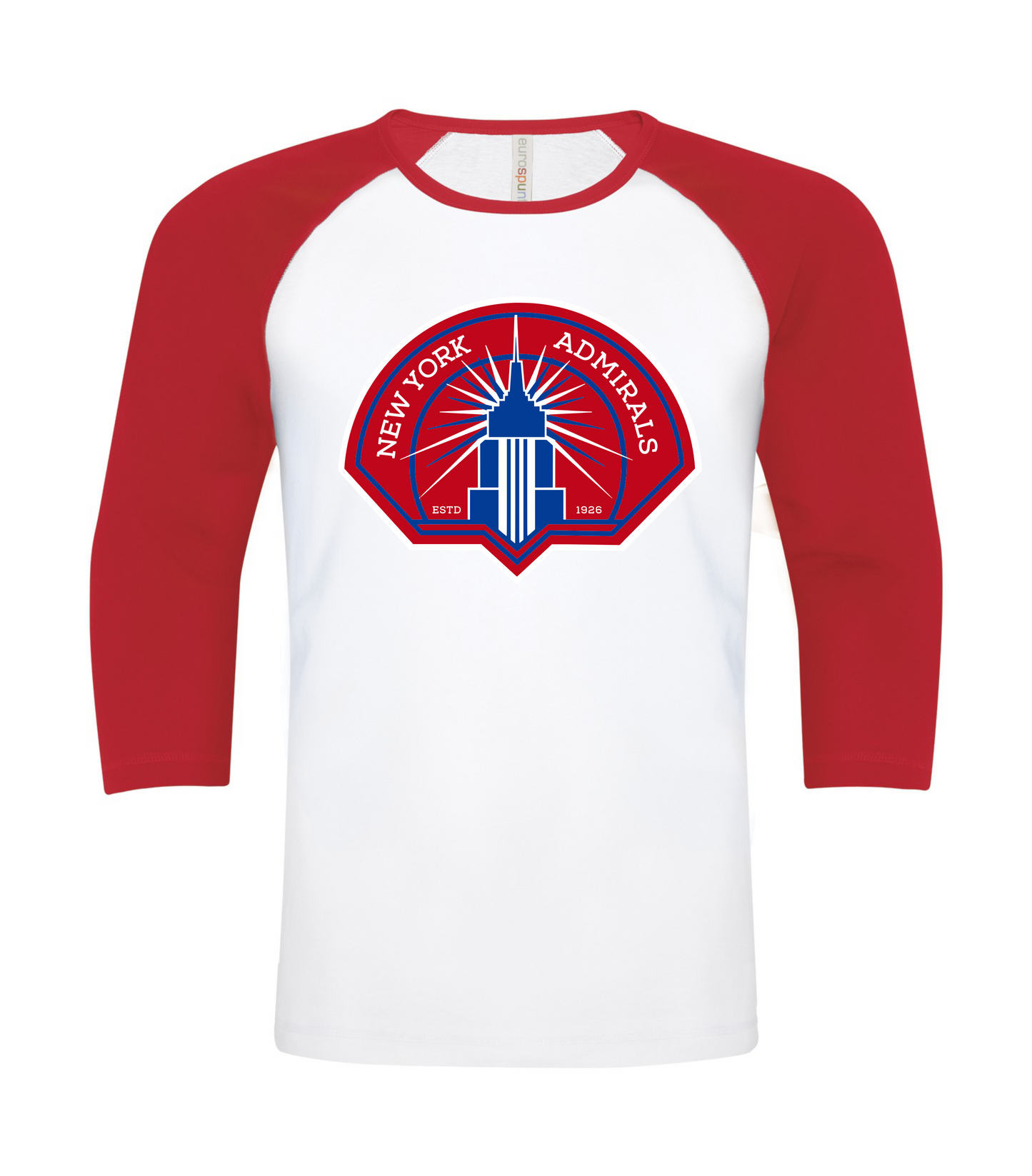 New York Admirals Hunter 21 Raglan Baseball Tee