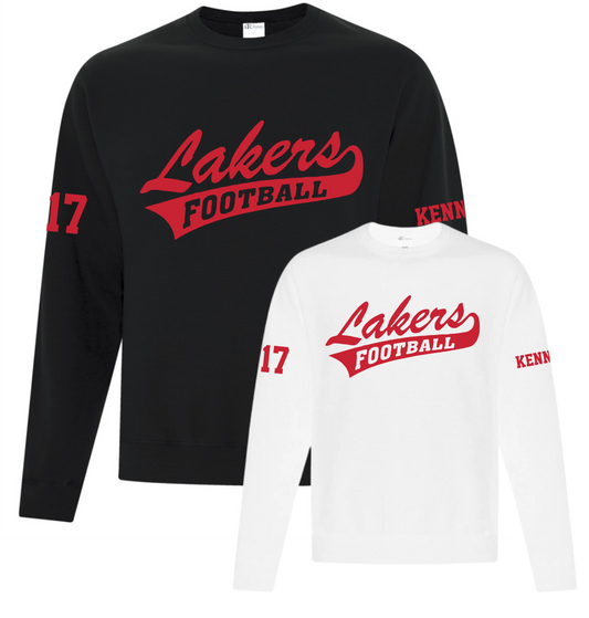 Lakers Adult Unisex Crewneck Sweater with player name & number