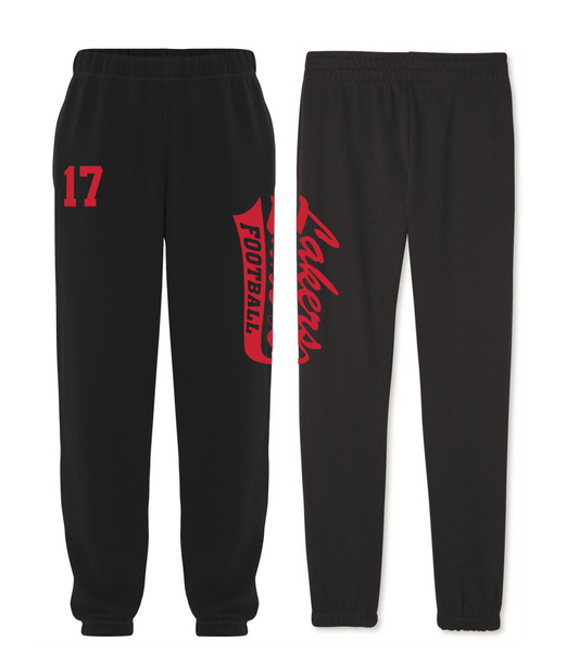 Lakers Adult Unisex Fleece Sweatpants - Large Logo