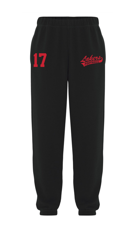 Lakers Adult Unisex Fleece Sweatpants - Small Logo