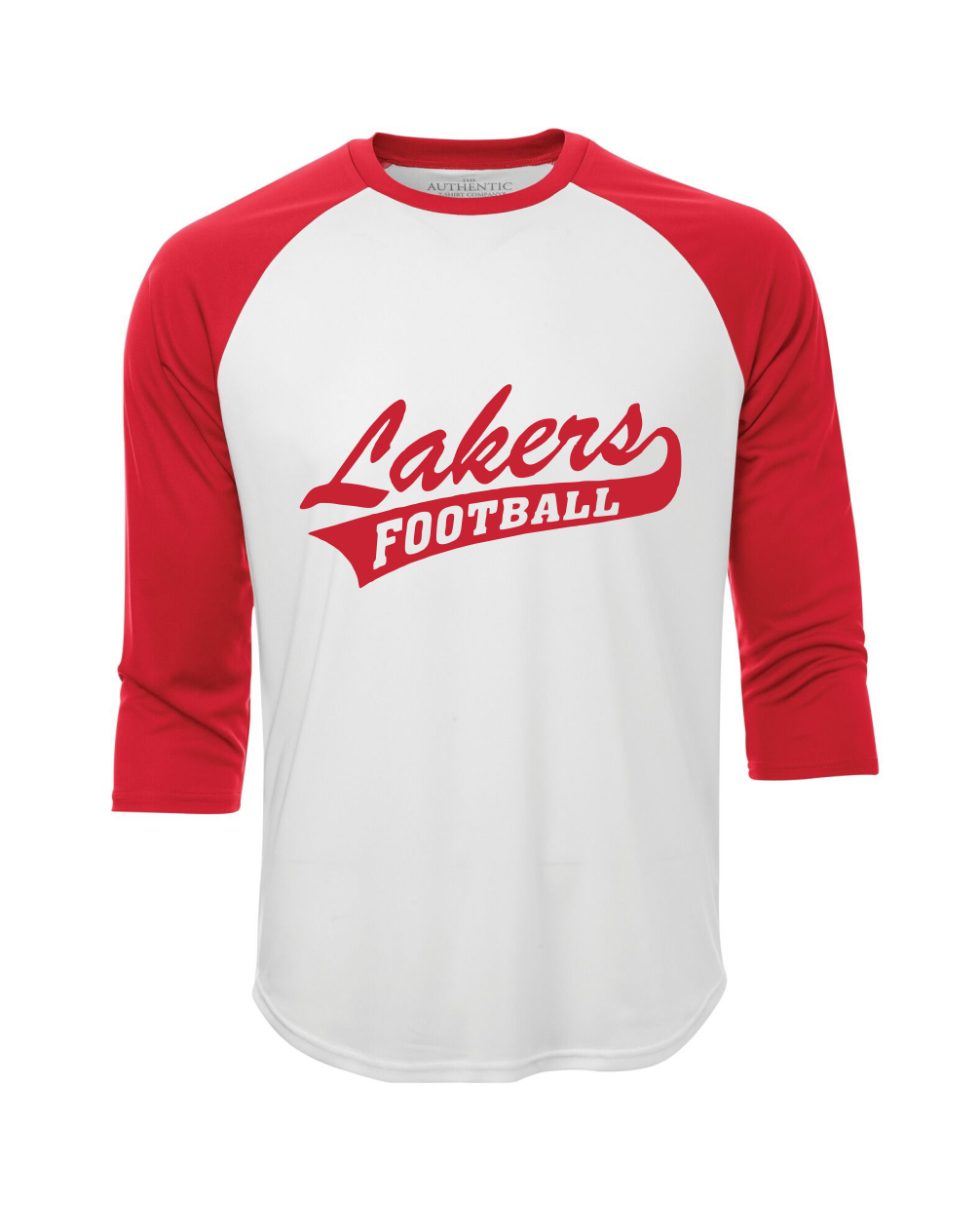 Lakers Football Performance Raglan Baseball Tee