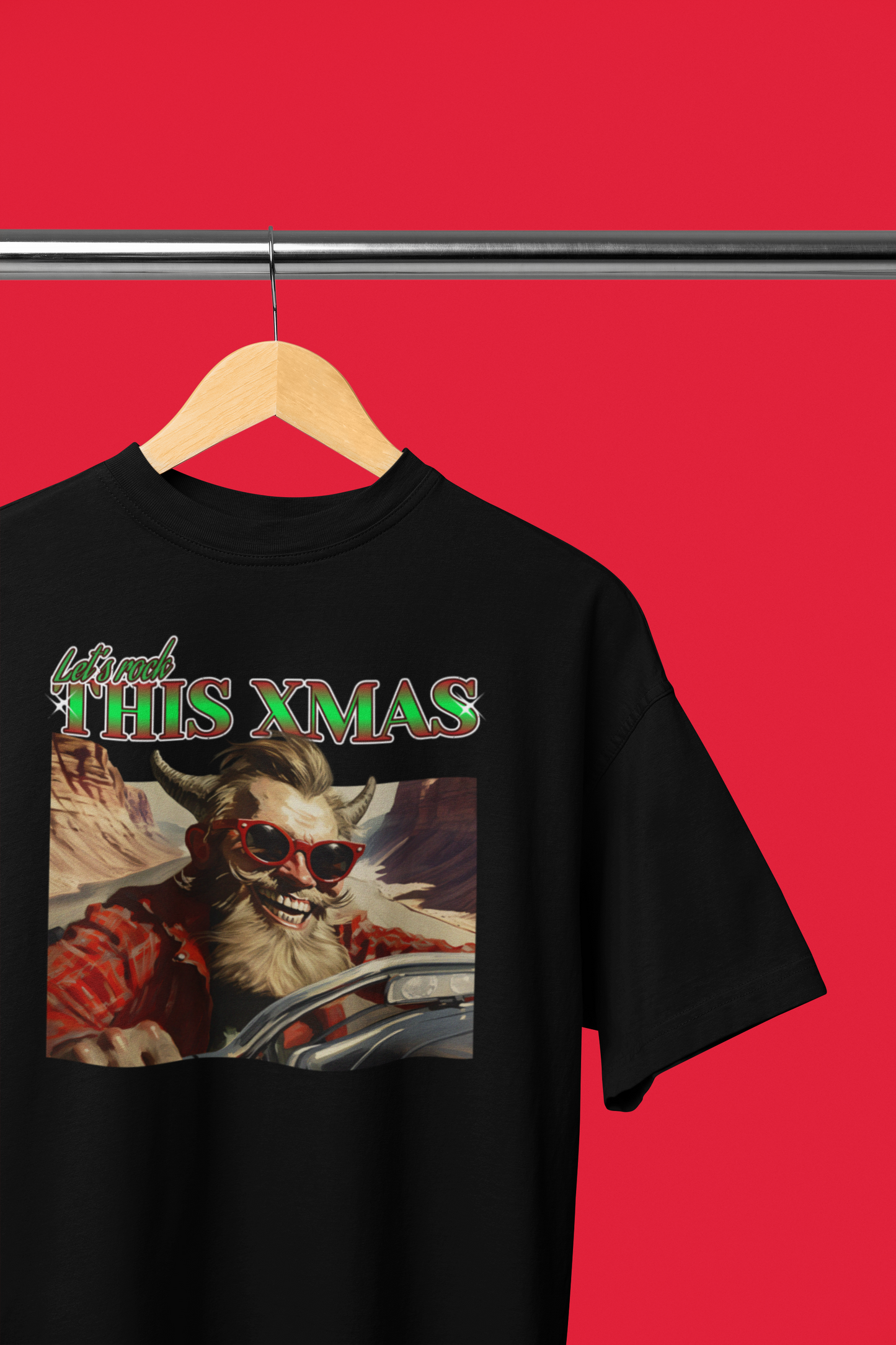 Let's Rock This Xmas Krampus Tee