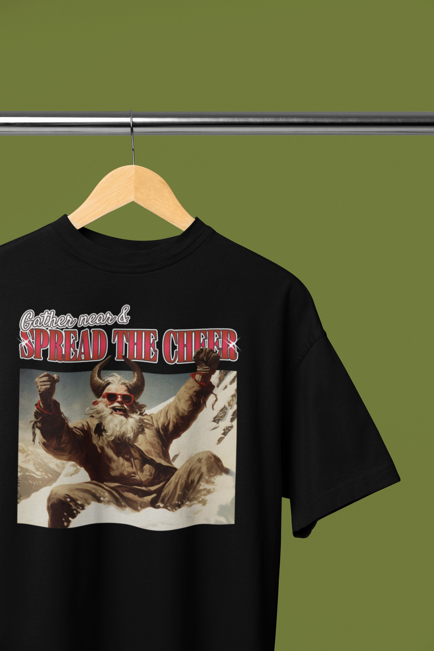 Gather Near & Spread The Cheer Krampus Tee