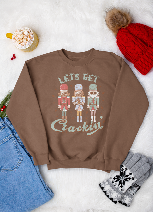Let's Get Crackin Nutcracker Retro Crewneck