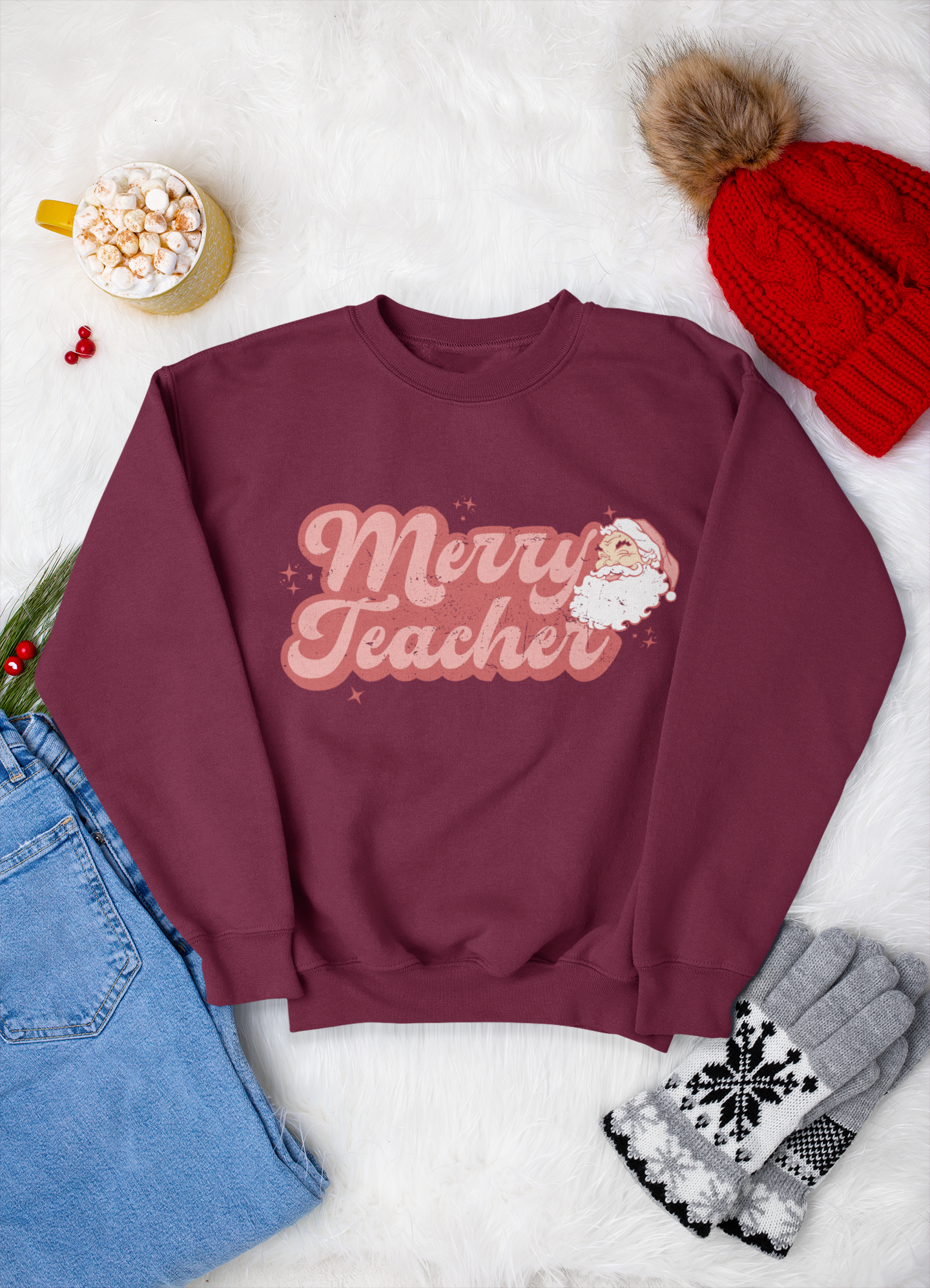 Merry Teacher Crewneck