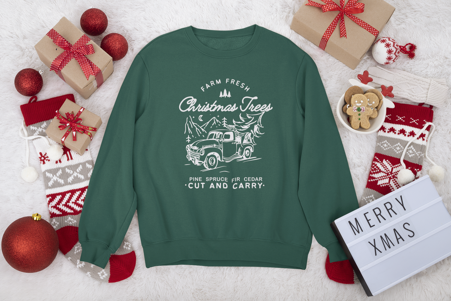 Farm Fresh Christmas Trees Crewneck