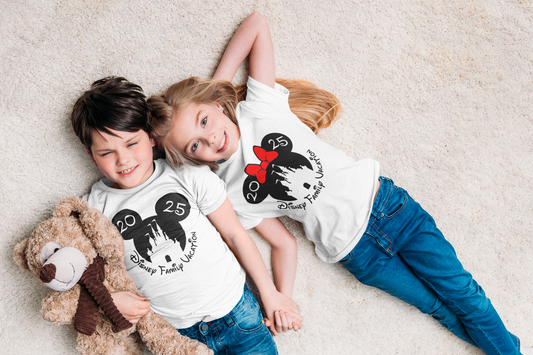 Disney Family Vacation Mickey or Minnie Castle Head 2025