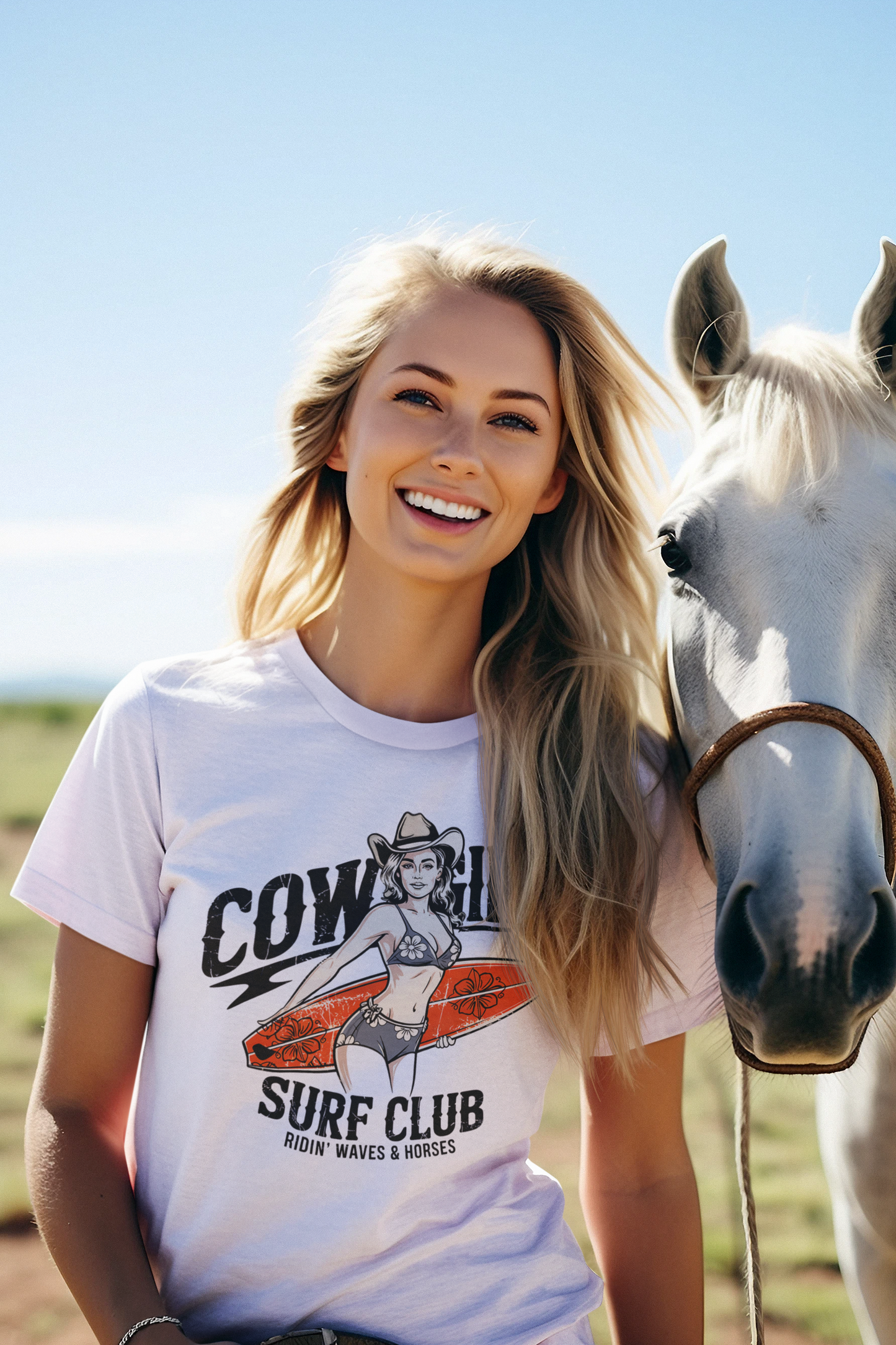 Cowgirl Surf Club Tee